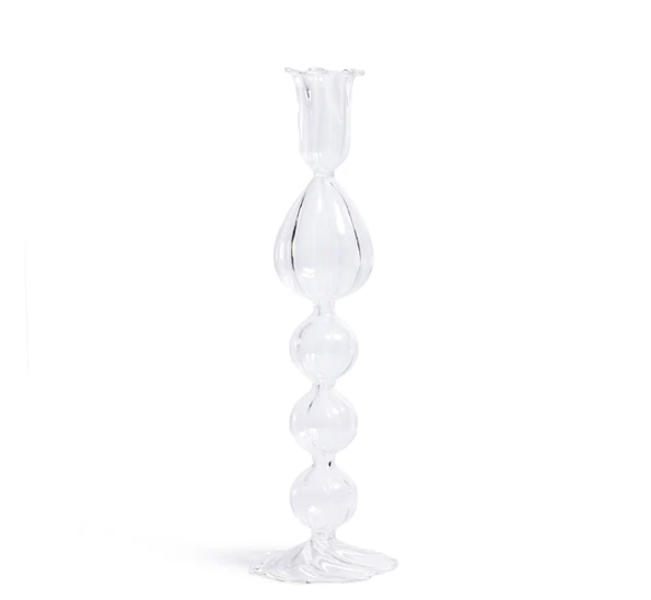 Marais Blown Glass Taper Candle Holder