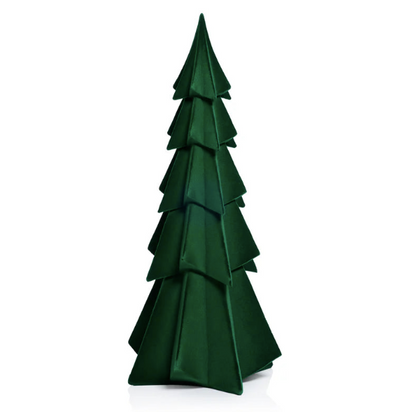 Flocked Trees Green 15.5in
