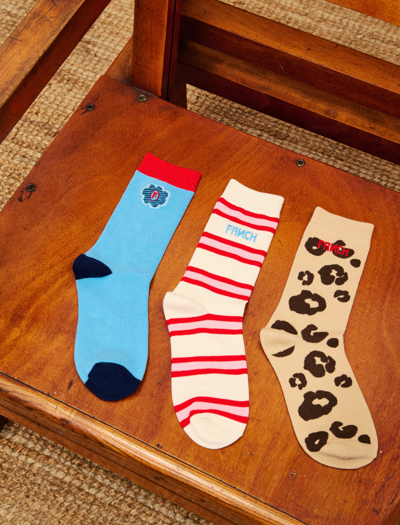 Chaussettes Cornish Rouge