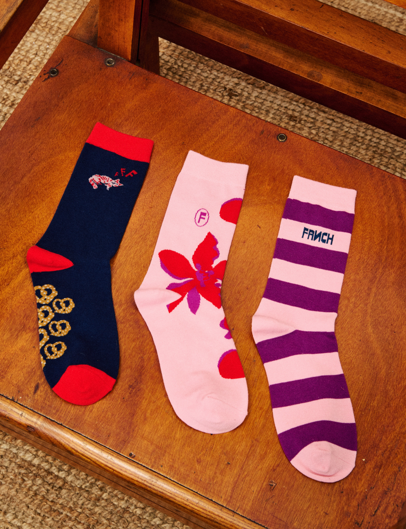 Chaussettes Cornish Rose