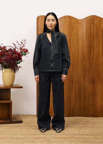 Clarkia Pant Jean Black
