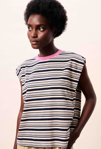 Siroka Top Navy