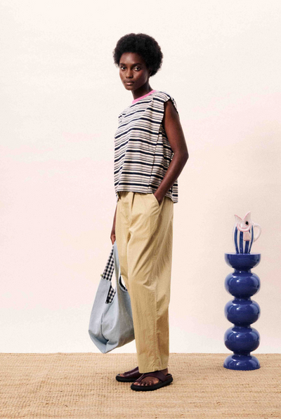 Siroka Top Navy
