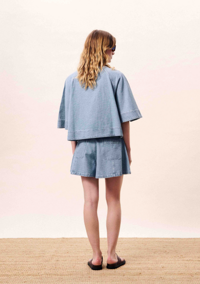 Citrine Blouse Blue Denim