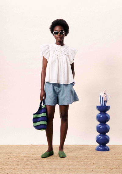 Khoi Short Blue Denim