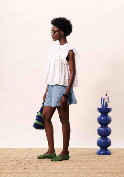 Khoi Short Blue Denim