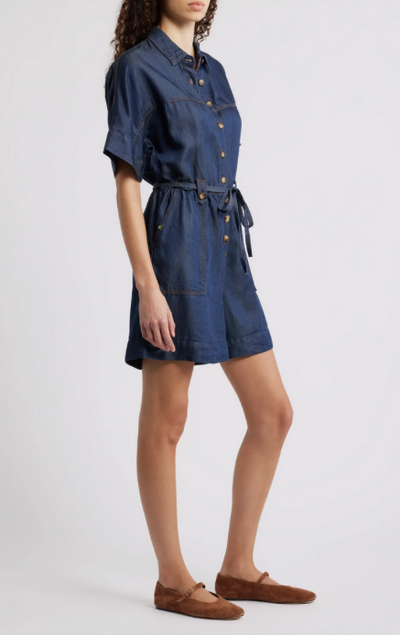 Mariselle Romper Blue