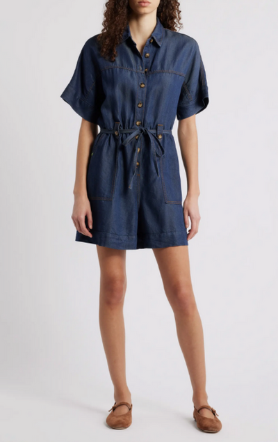Mariselle Romper Blue