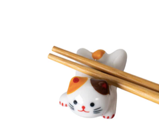 Cat Chopsticks Rest 2 L White