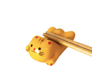 Cat Chopsticks Rest 2 L Yellow