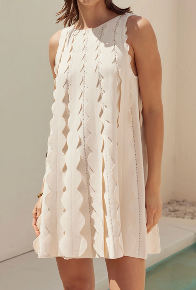 Gala Mini Dress Cream
