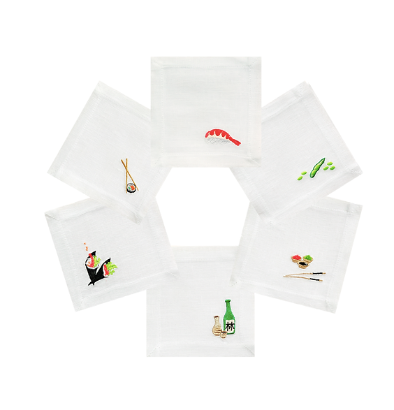 Cocktail Napkin Set Sushi