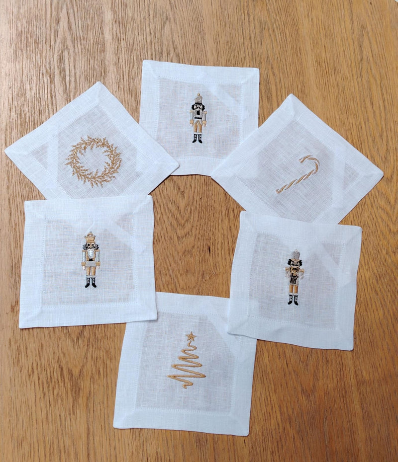 Cocktail Napkin Set Nutcracker Mix