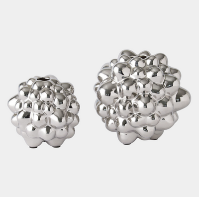 Talula Vase Bright Silver