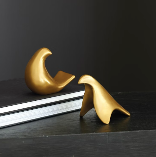 Les Animaux Colombe Matte Antique Gold
