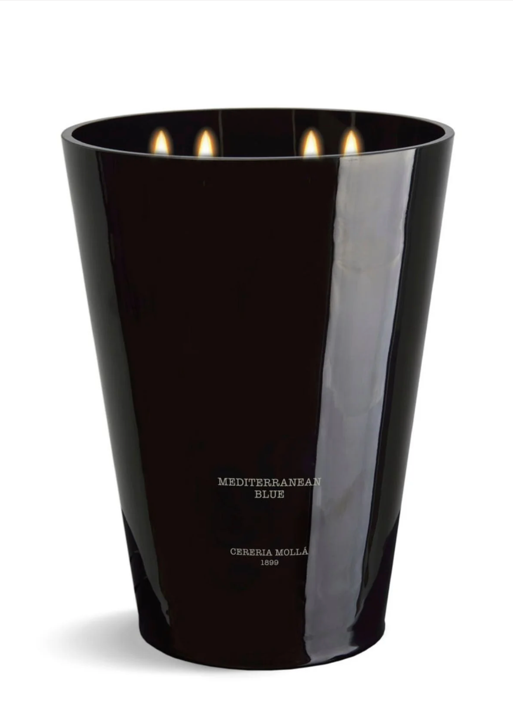 Mediterranean Blues Black 7.7 lb/3,5 kg. 4 wick XXL Candle