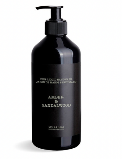 Amber & Sandalwood Black 16.9 fl oz/500 ml. Fine Liquid Handwash
