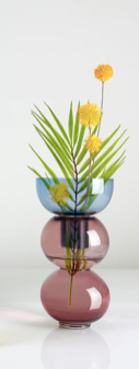 Candle Holder Blue Cherry