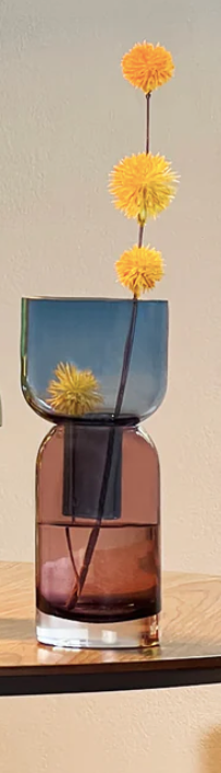 Candle Holder Blue Cherry