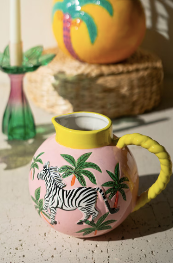 Pitcher Ceramic Zebra