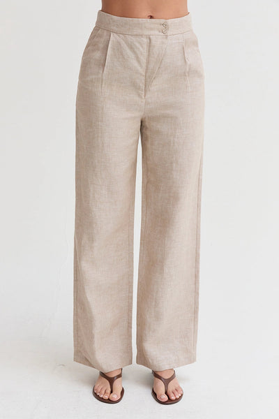 Helen Linen Pant Oatmeal