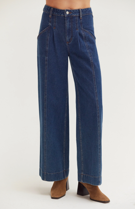 Kate Flare Denim Pant Blue