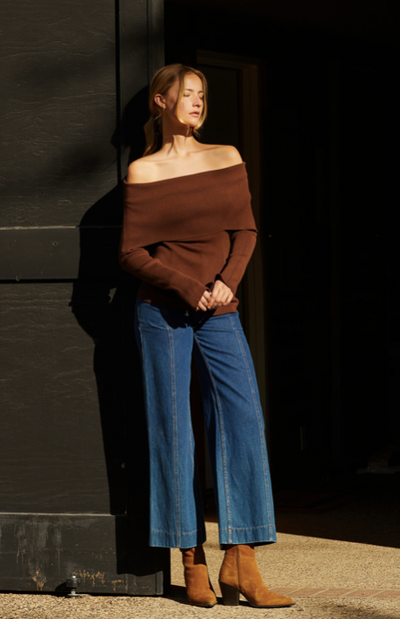 Kate Flare Denim Pant Blue