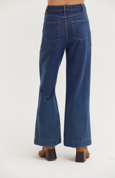 Kate Flare Denim Pant Blue