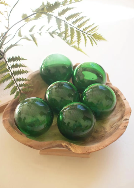 Recycled Green Glass Ball