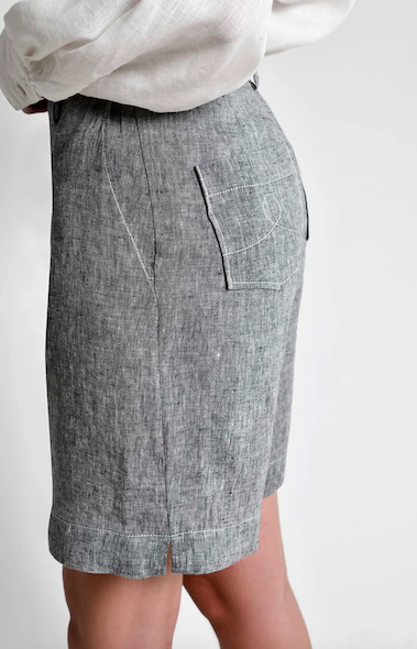 Bruna Bermuda Indigo Grey