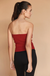 Rey Lurex Corset Top Ruby