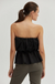 Arianna Top Balloon Peplum Tube Black