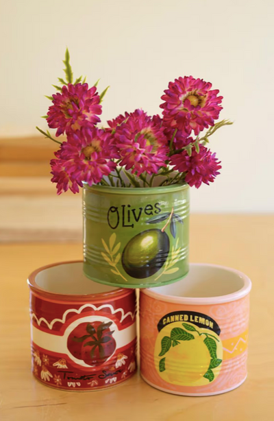 Ceramic Canned Goods Planter