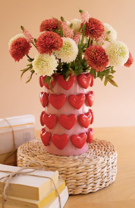 Ceramic Hearts Vase