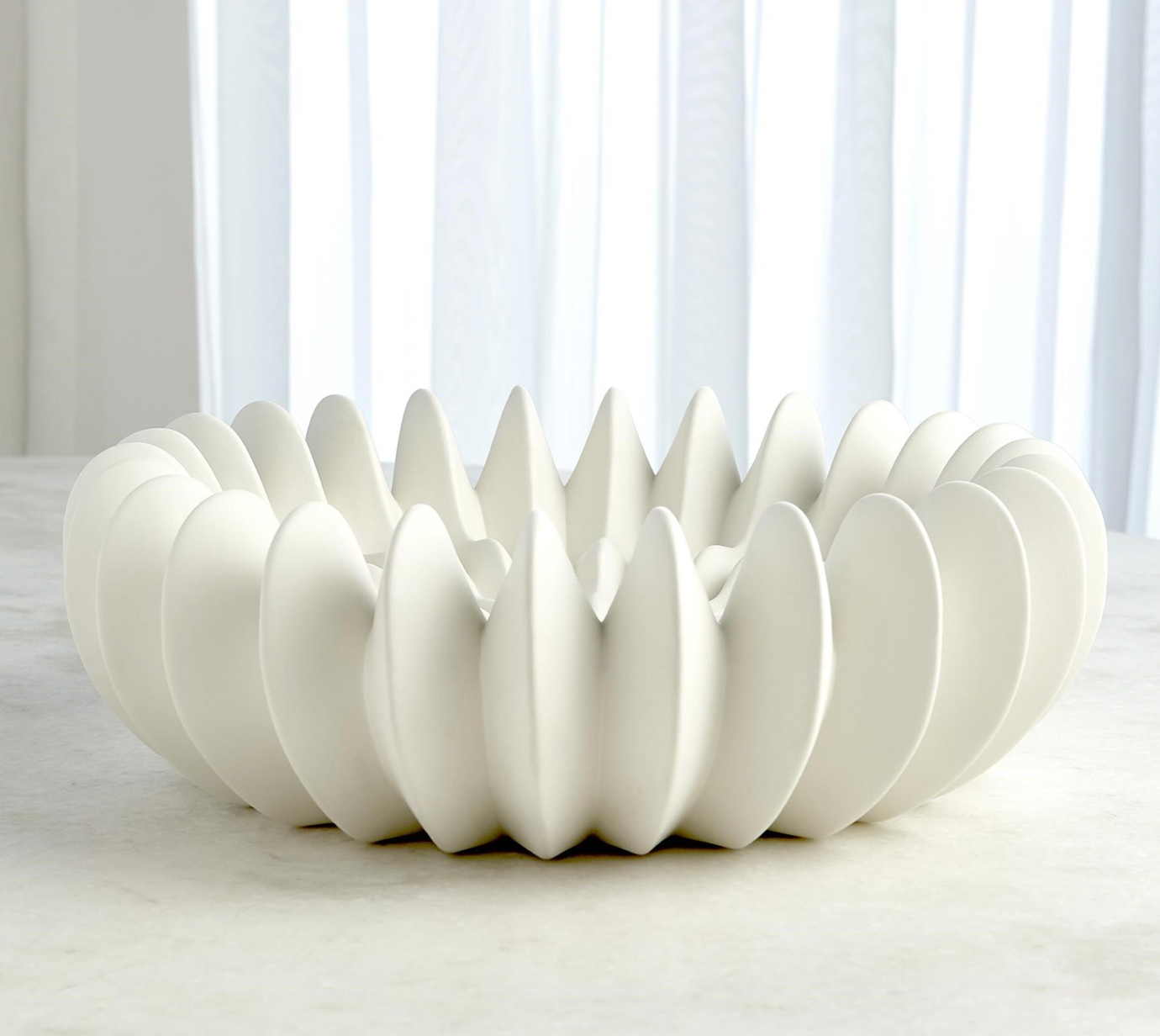Spicchi Line Bowl-Matte White