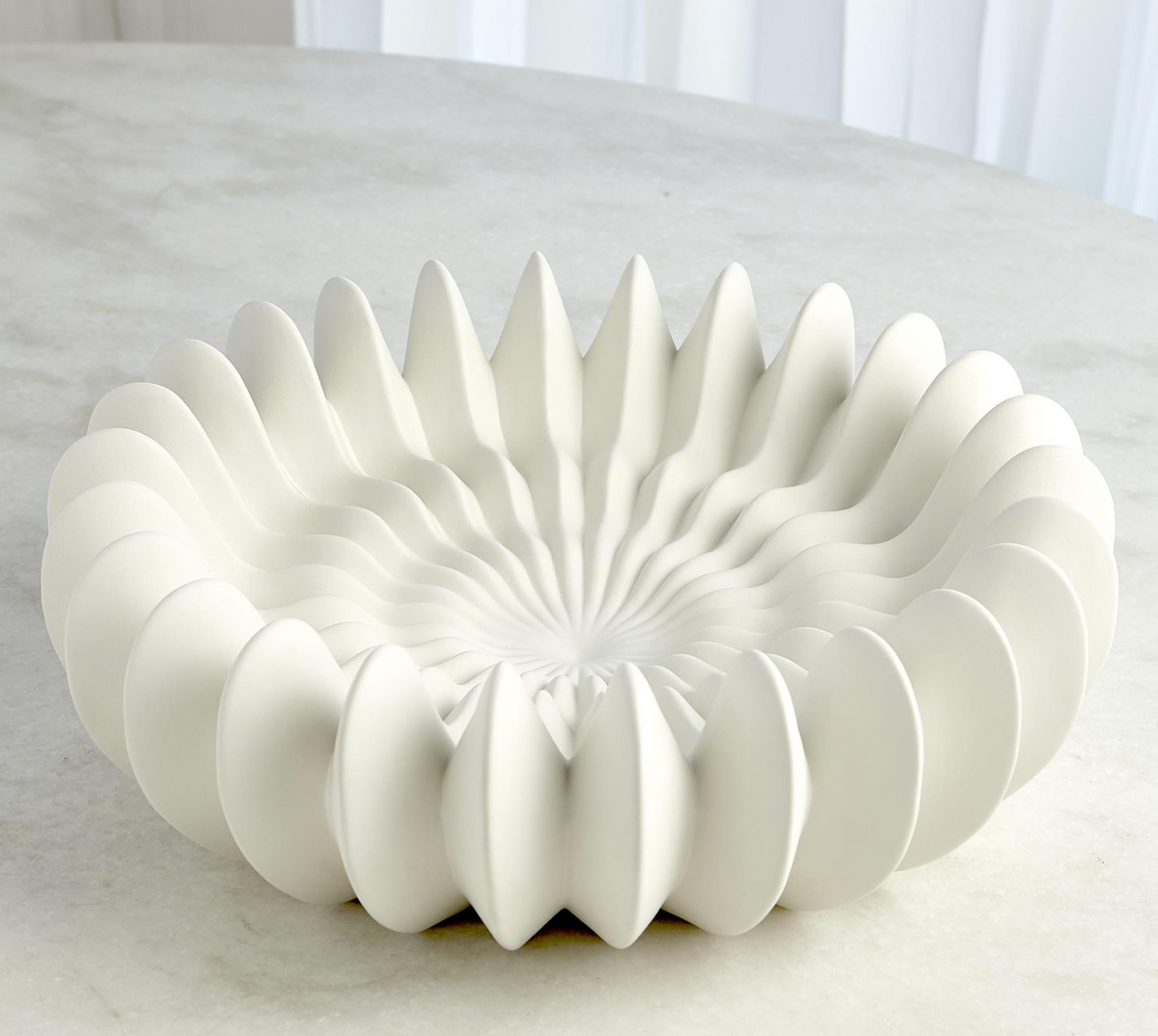 Spicchi Line Bowl-Matte White
