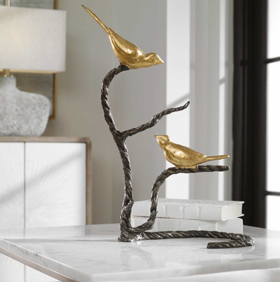 Birds on a Limb Sculpture
