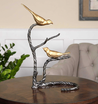 Birds on a Limb Sculpture