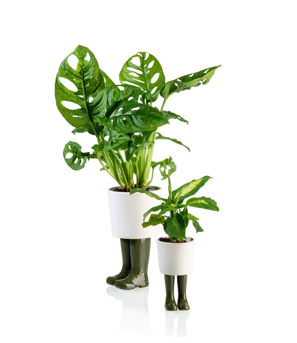 Wellington Boot Planter Green
