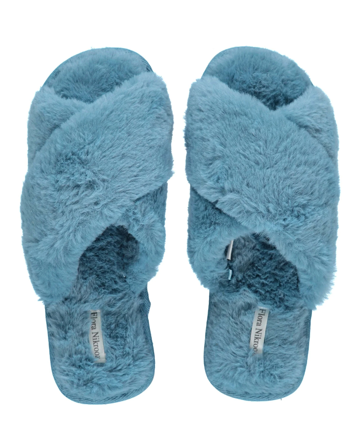 Victoria Teddy Xcross Slippers Blue