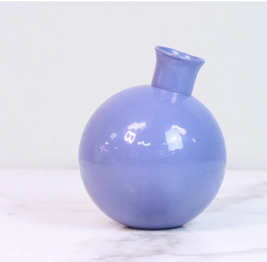 Denim Sphere Bud Vase