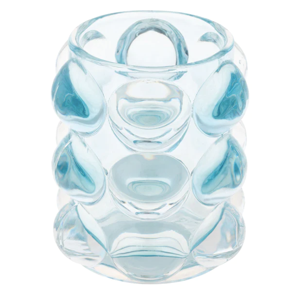 Lucia Hobnail Votive Blue