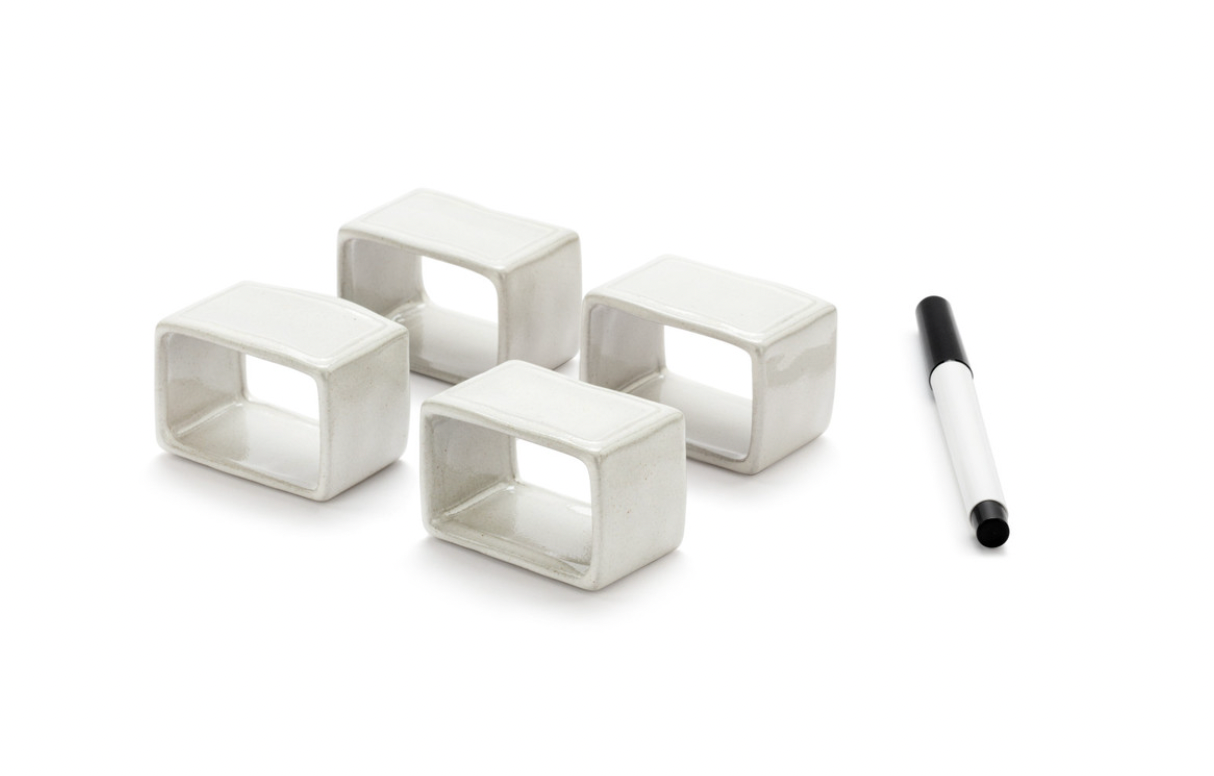 Write on Napkin Rings with Marker