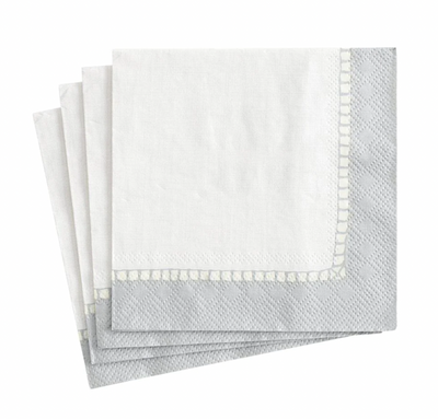 Linen Border Paper Cocktail Napkins