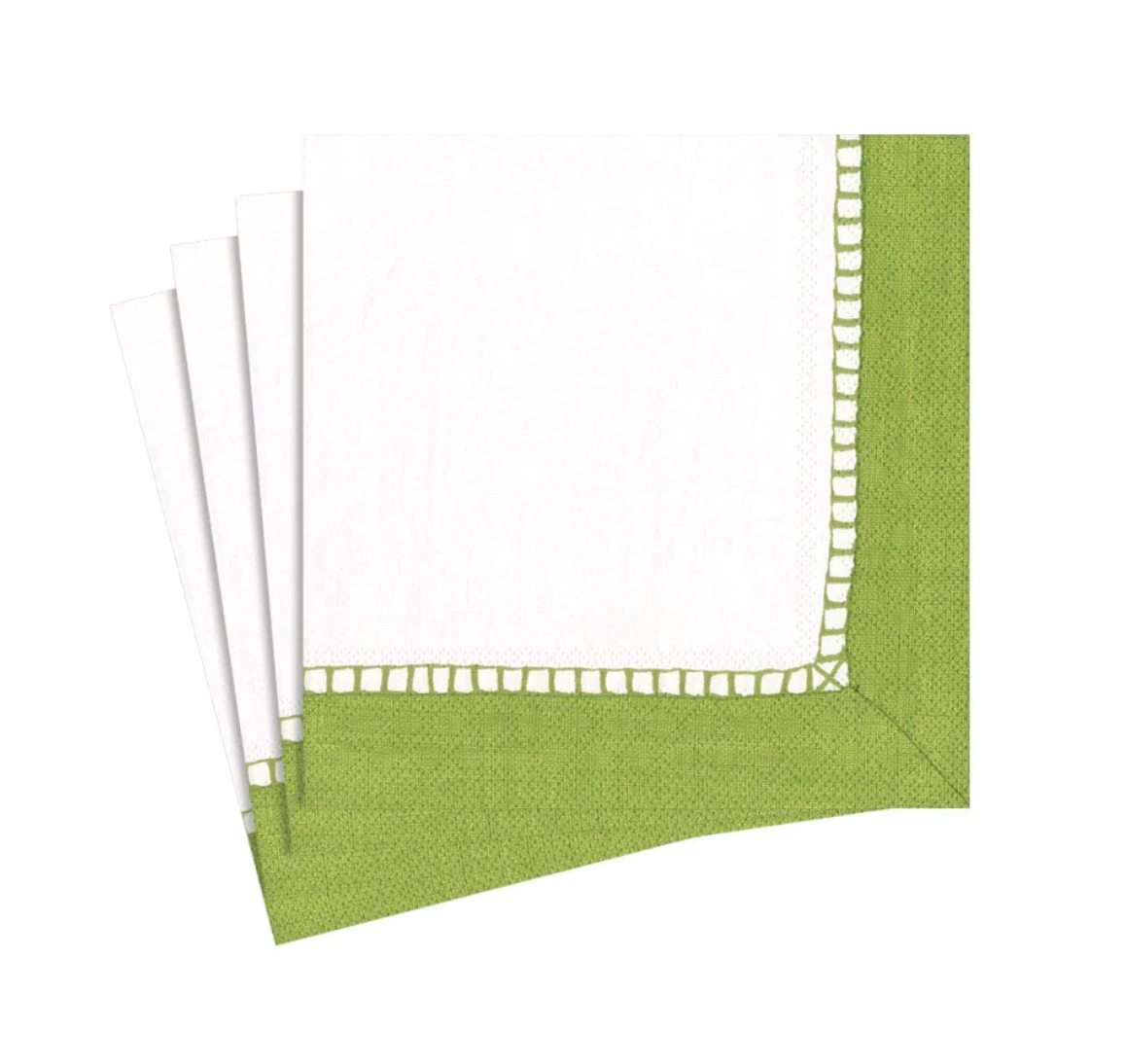 Linen Border Paper Cocktail Napkins
