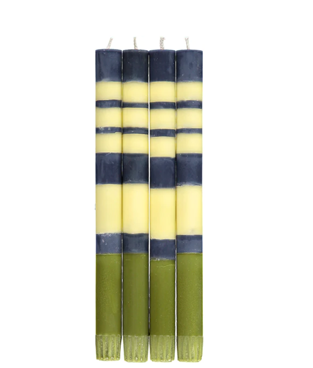 Striped Indigo Jasmine Olive