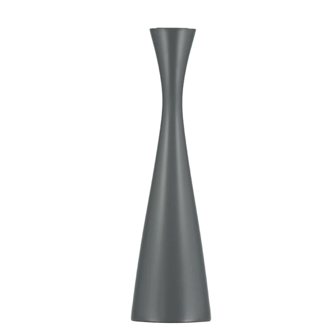Tall Gunmetal Grey Wooden CandleHolder