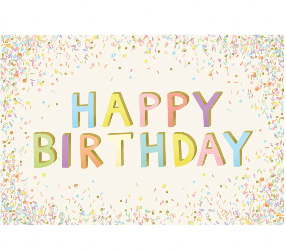 Happy Birthday Sprinkles Placemat
