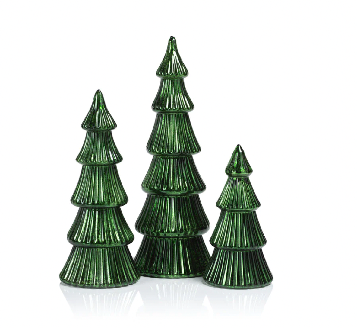 Led Ribbed Antique Tree Green