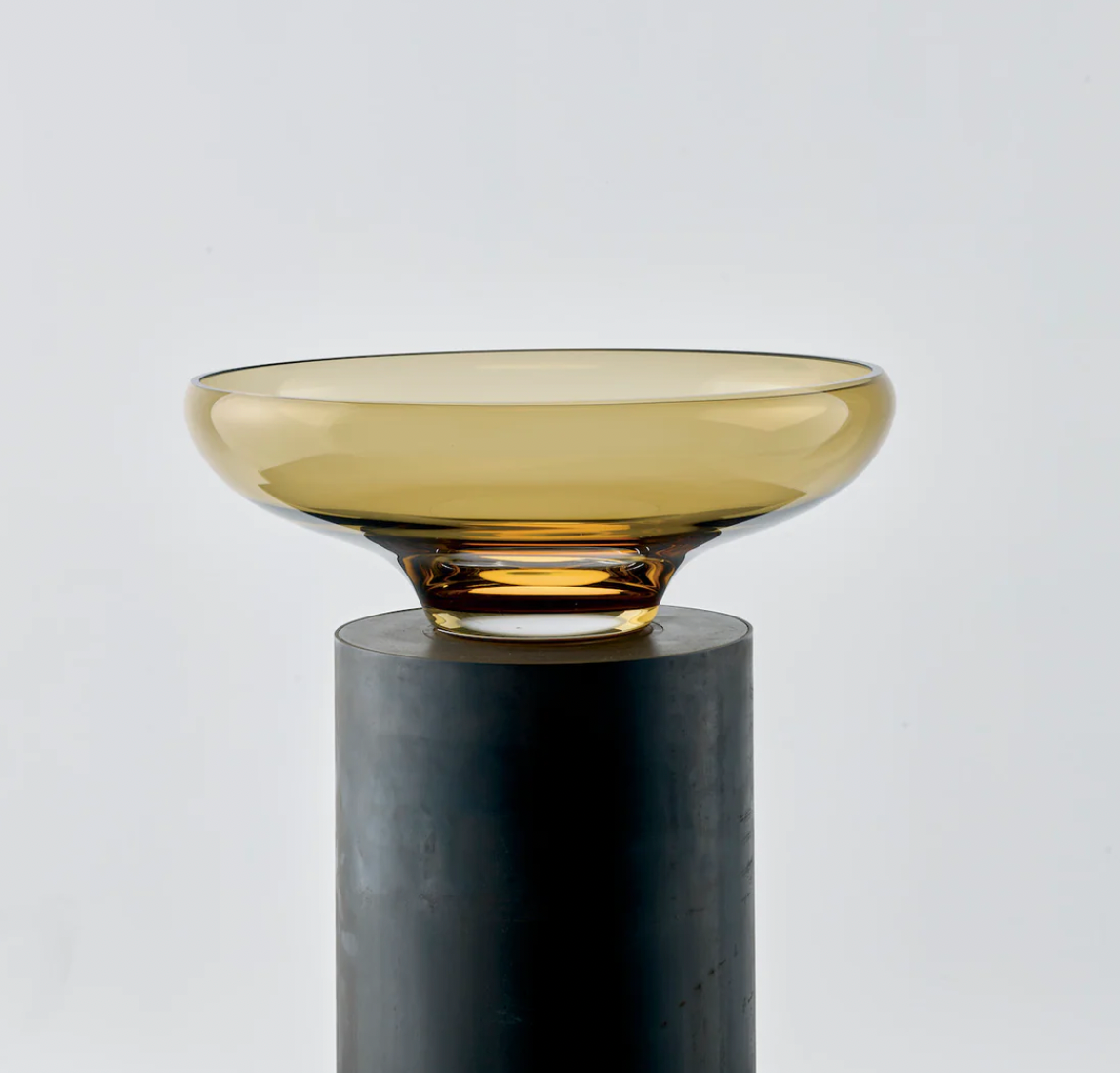 Bowl Amber ext Mirror Transparent Small